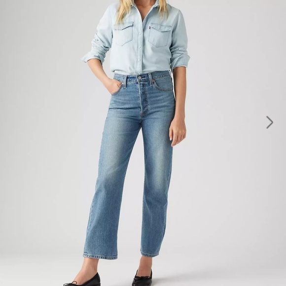 Levi's Blue Straight Leg Women's Jeans - Picture 1 of 8